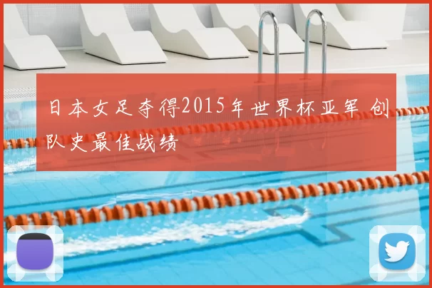 日本女足夺得2015年世界杯亚军 创队史最佳战绩