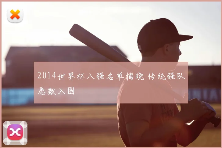 2014世界杯八强名单揭晓 传统强队悉数入围
